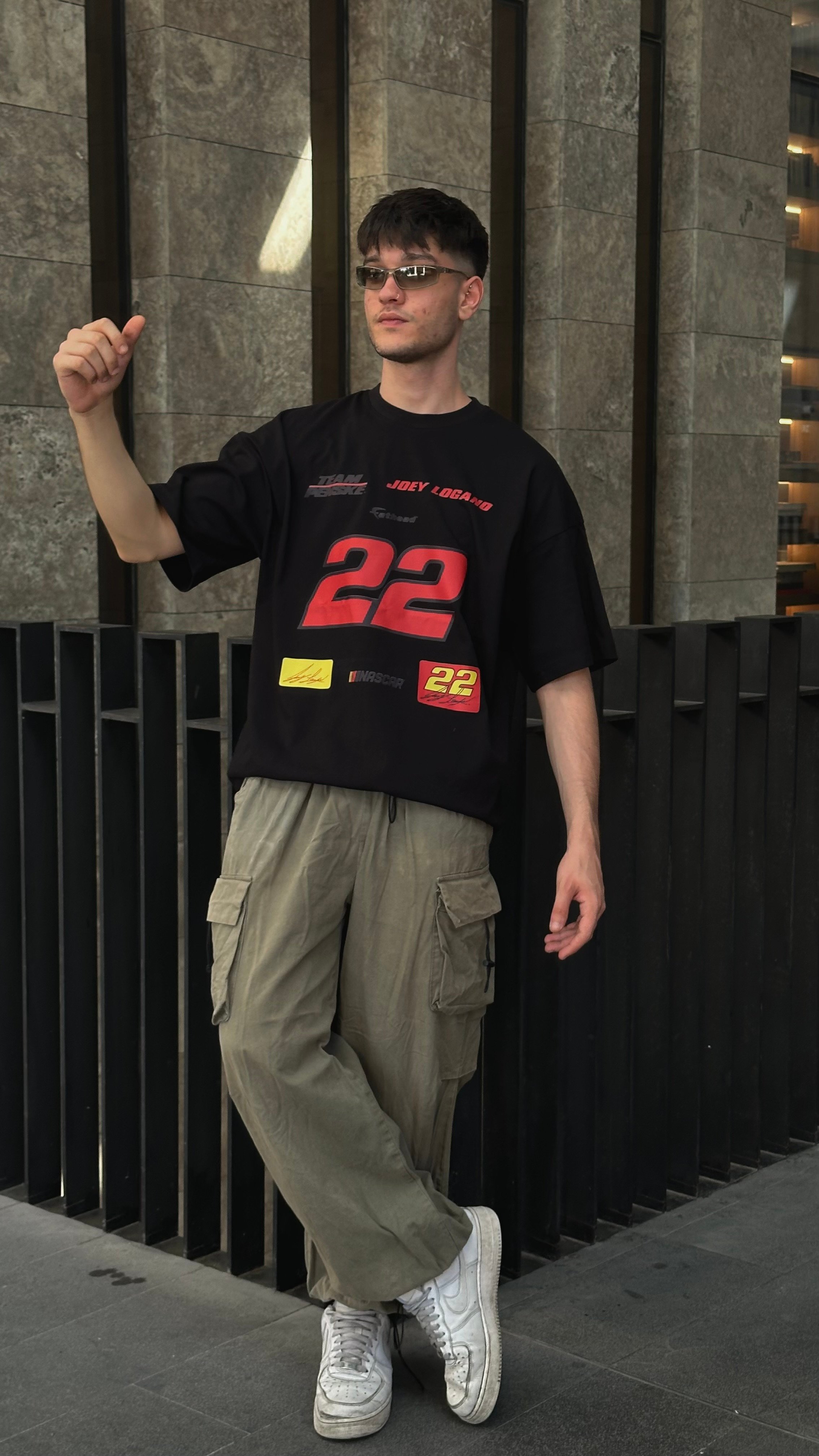 Joey Logano Twenty Two Premium Unisex Oversize T-shirt