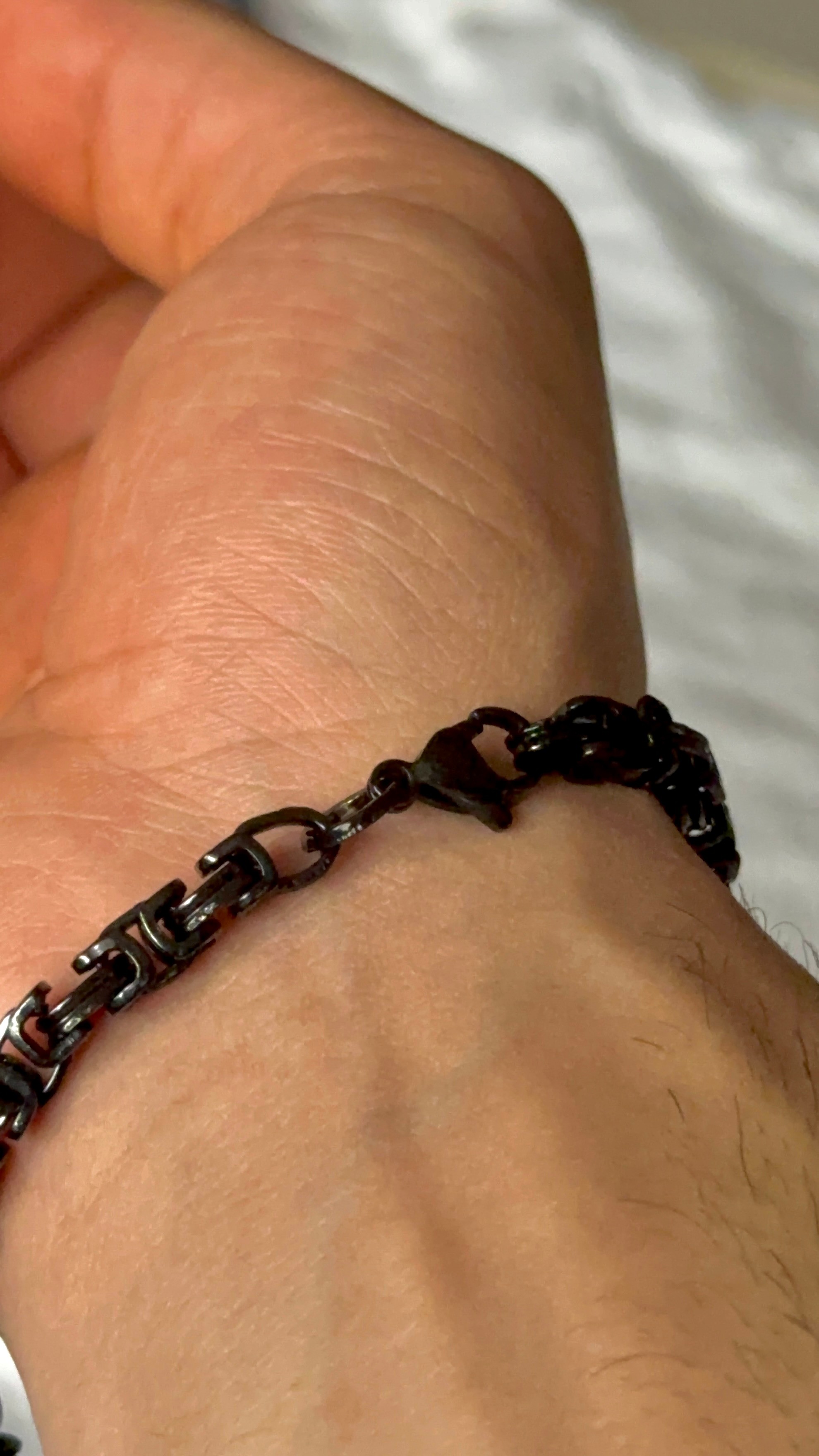 Black Snap Slot Bracelet