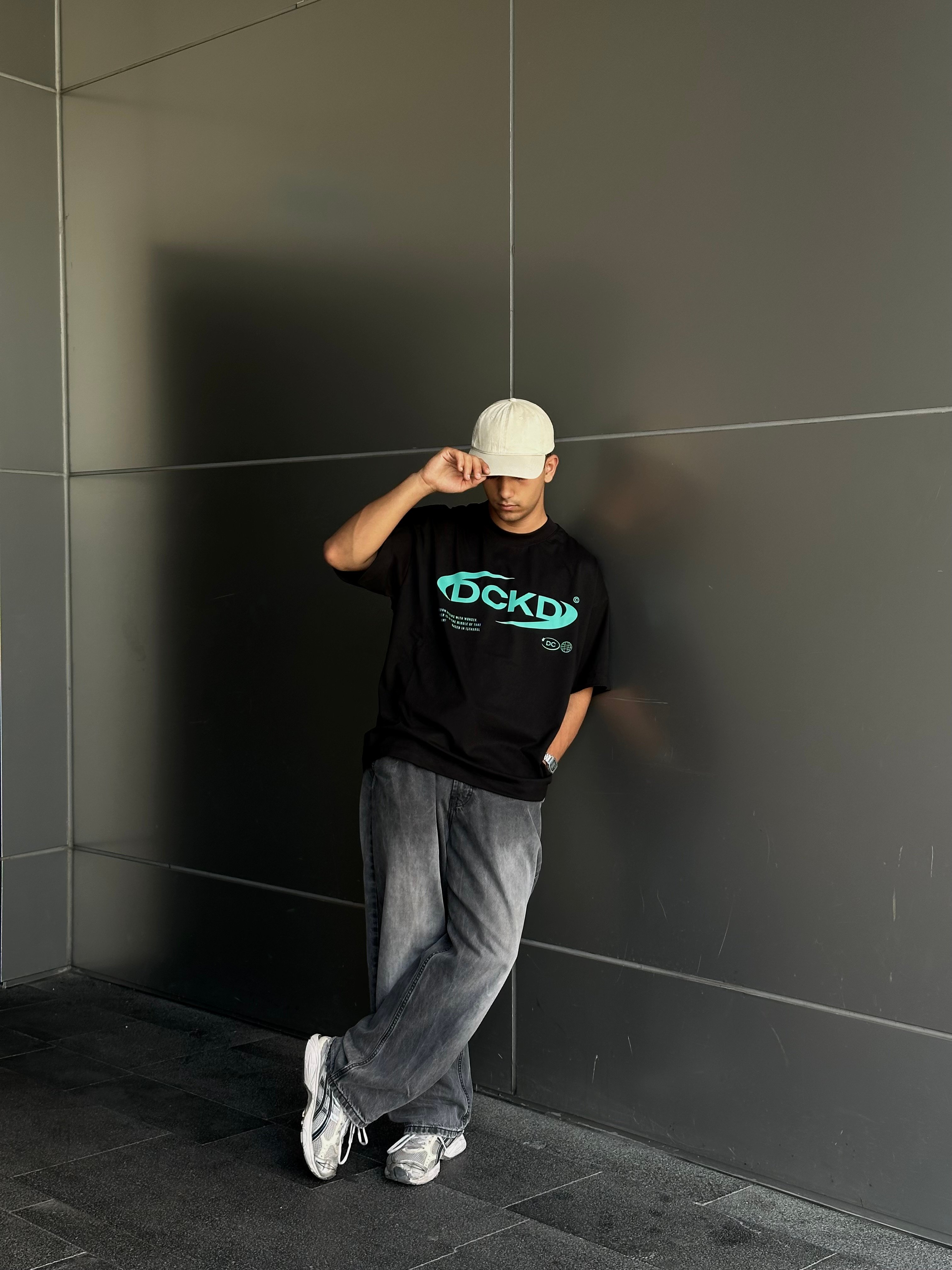 DCKD Premium Unisex Oversize T-shirt - Siyah