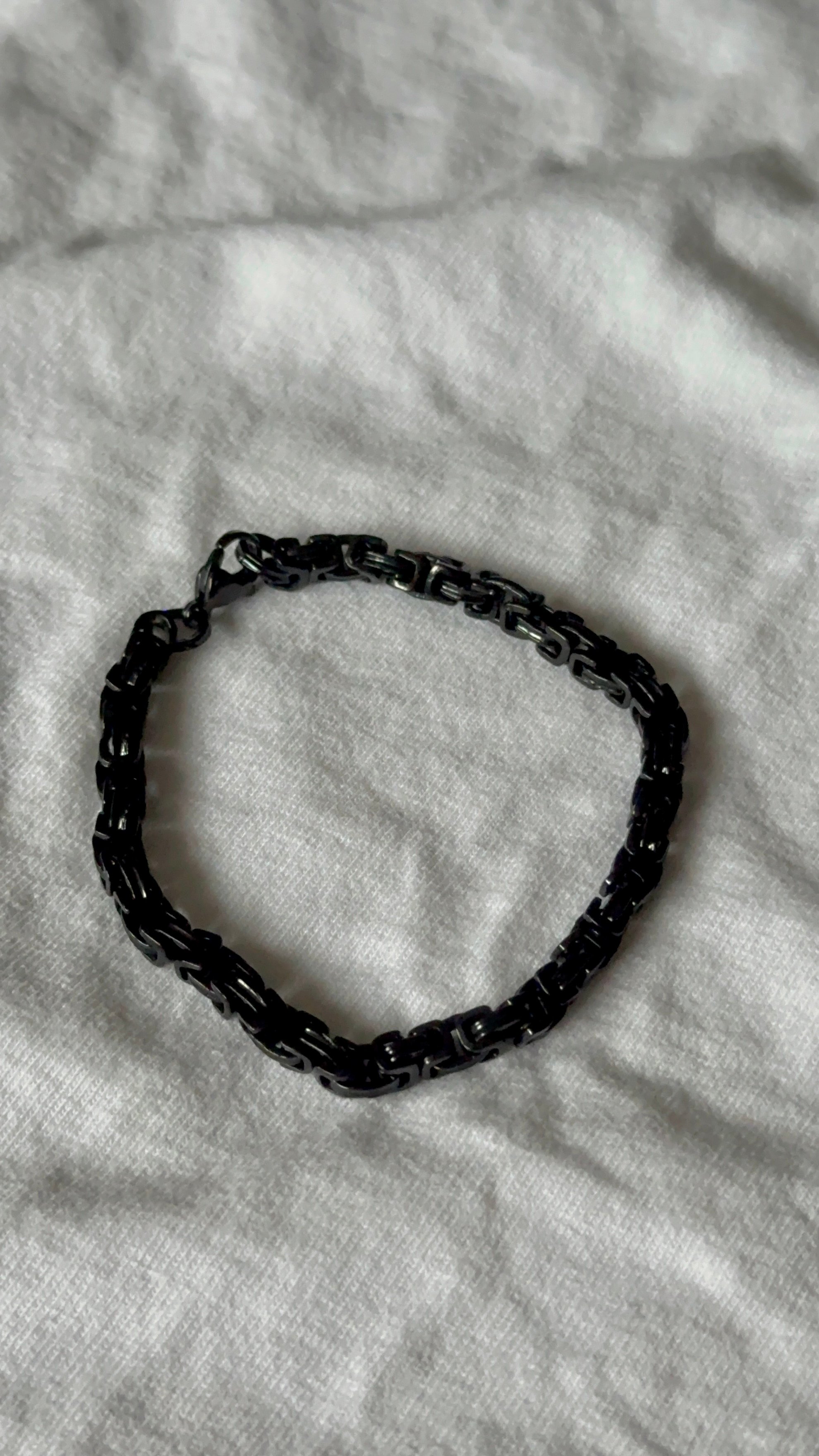 Black Snap Slot Bracelet