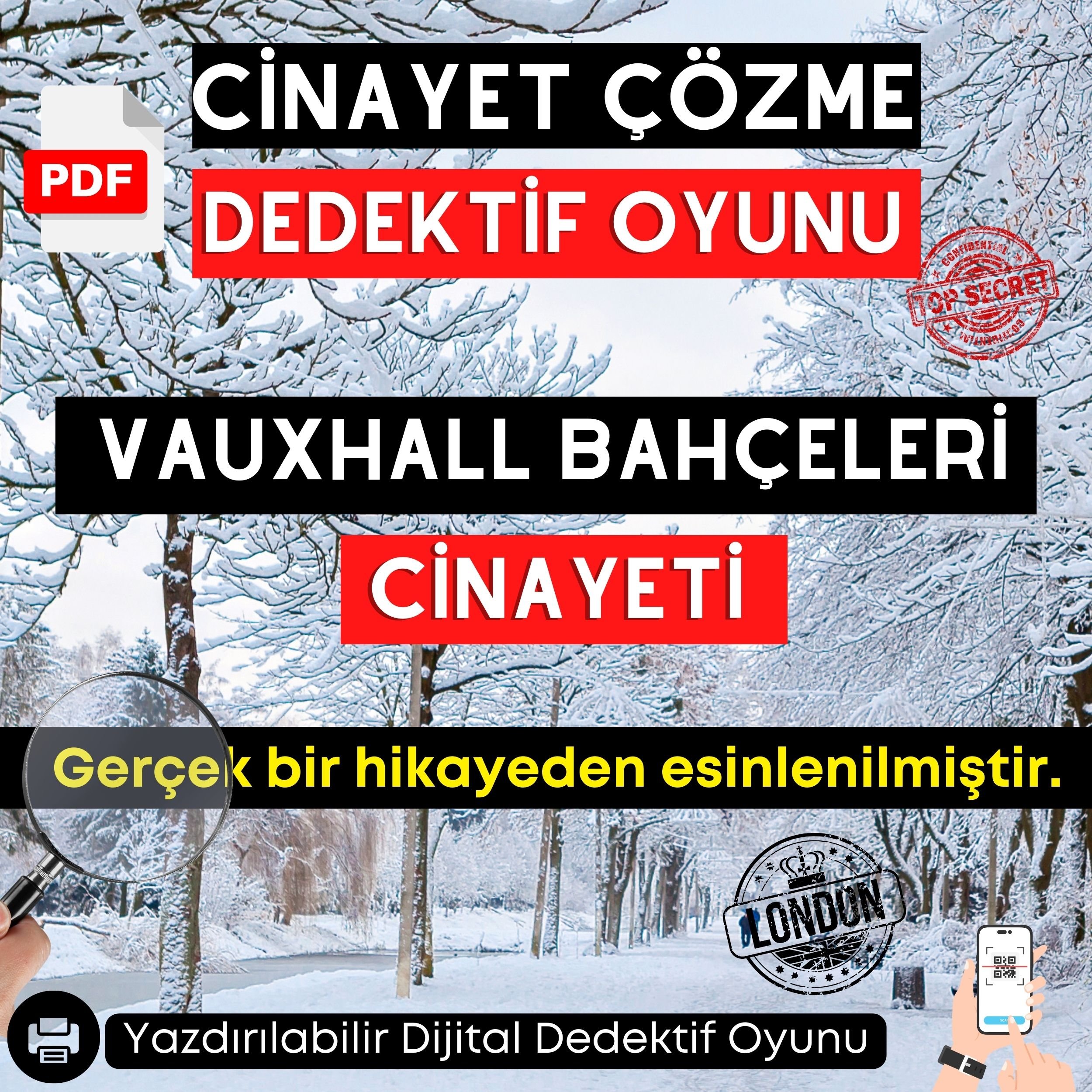 Anında İndirilebilir | 8'li Ekonomik Paket Yazdırılabilir PDF Dedektif Oyunu