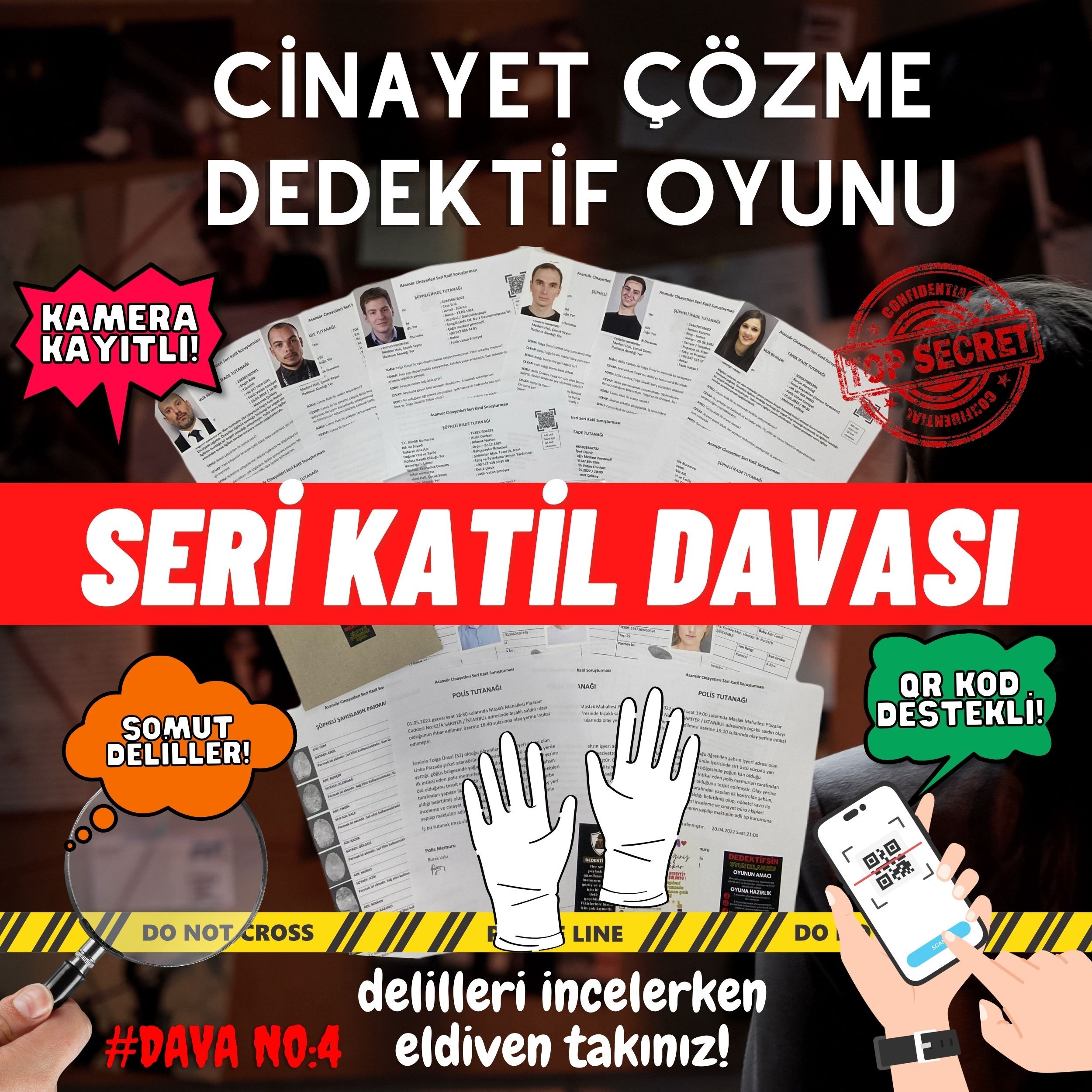 Seri Katil Davası Dedektif Oyunu | Çözülmemiş Davalar,Dedektiflik Oyunu