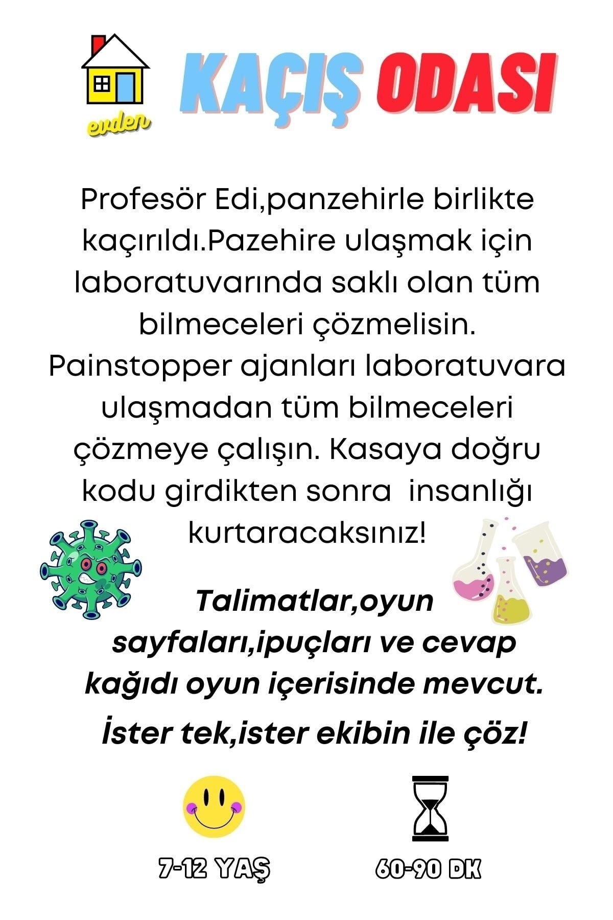 Kayıp Panzehir Nerede? | Evden Kaçış Odası,Çocuklara Özel Çöpçü Avı Oyunu