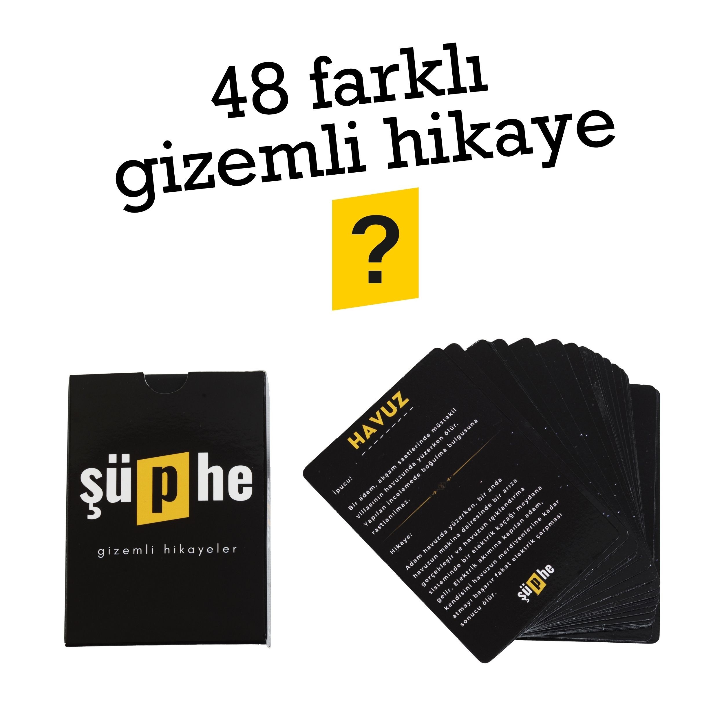 Şüphe Dedektiflik Oyunu - Evet Hayır Oyunu - Zeka Oyunu - Kutu Oyunu - Kart Oyunu