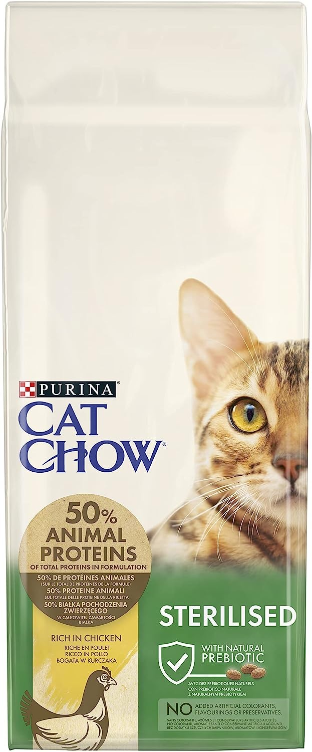 Purina Cat Chow Sterilised Chicken, Tavuklu Kısırlaştırılmış Kedi Kuru Maması 15 Kg