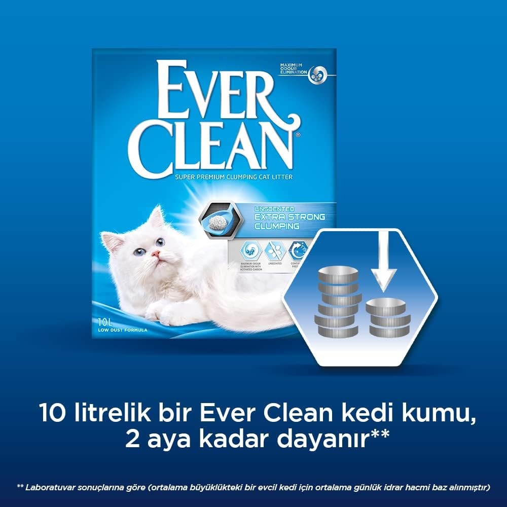 Ever Clean Extra Strong Clumping Esansız Kedi Kumu 6 L