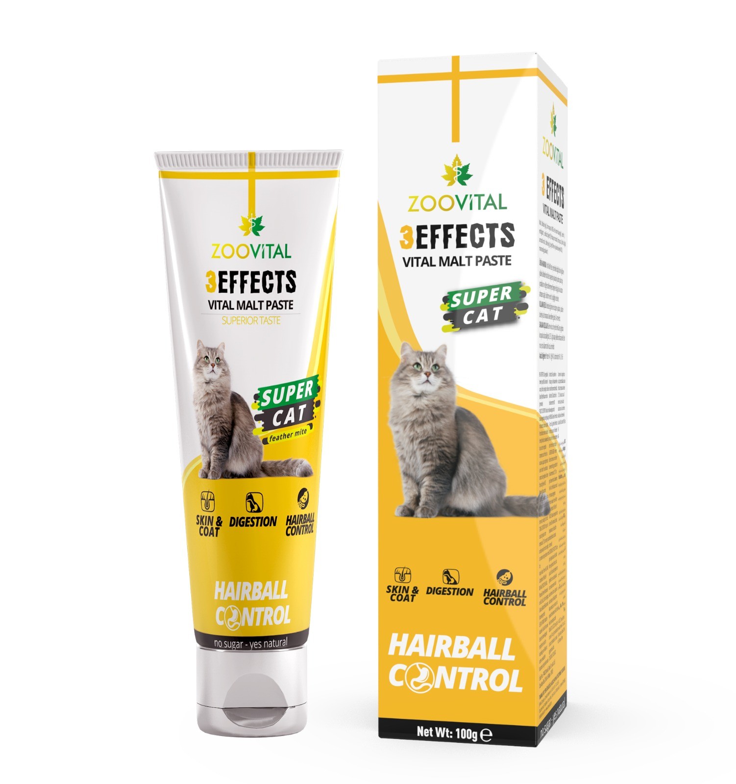 ZooVital Malt Paste 3 Etkili Kedi Tüy Yumağı Önleyici Macun 100G