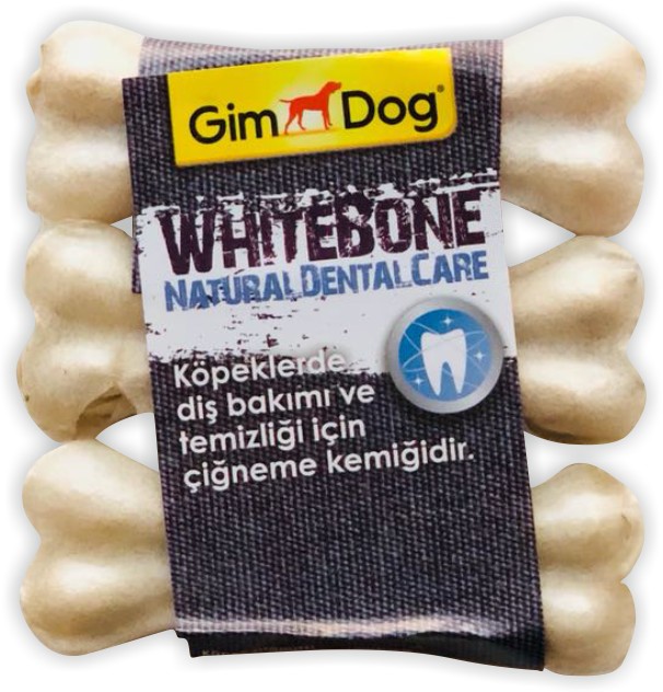 GimDog WhiteBone Natural Dental Care Press Kemik 3x8.9 Cm