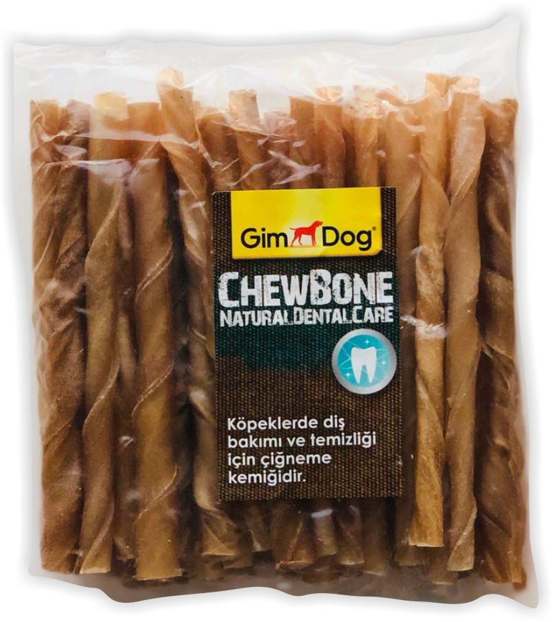 GimDog ChewBone Dental Care Burgu Çubuk 50'li 250G