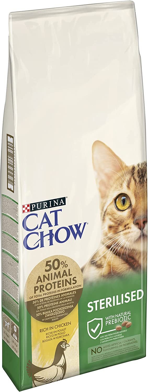 Purina Cat Chow Sterilised Chicken, Tavuklu Kısırlaştırılmış Kedi Kuru Maması 15 Kg