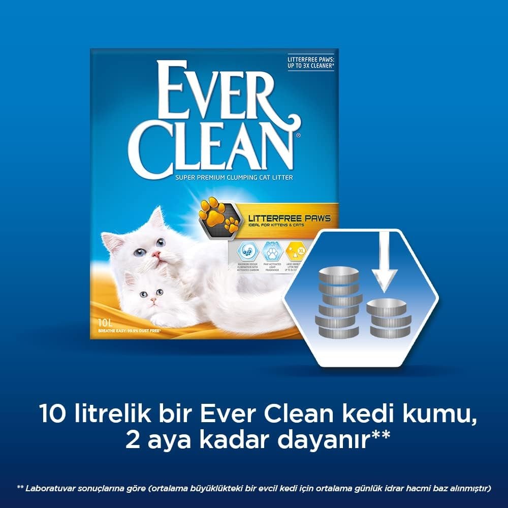 Ever Clean Litterfree Paws Kedi Kumu 10 L