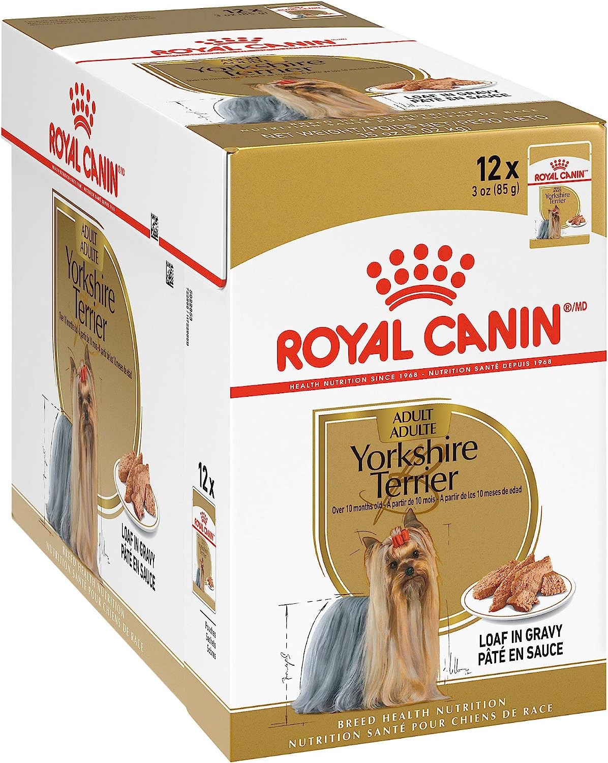 Royal Canin Yorkshire Terrier Loaf Pouch Köpek Yaş Maması, 85 G x 12 Adet