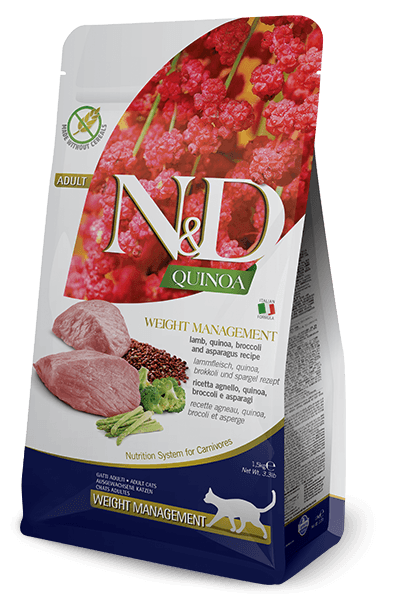 N&D Quinoa Tahılsız Weight Management Kuzu Kedi Maması, 1,5 Kg