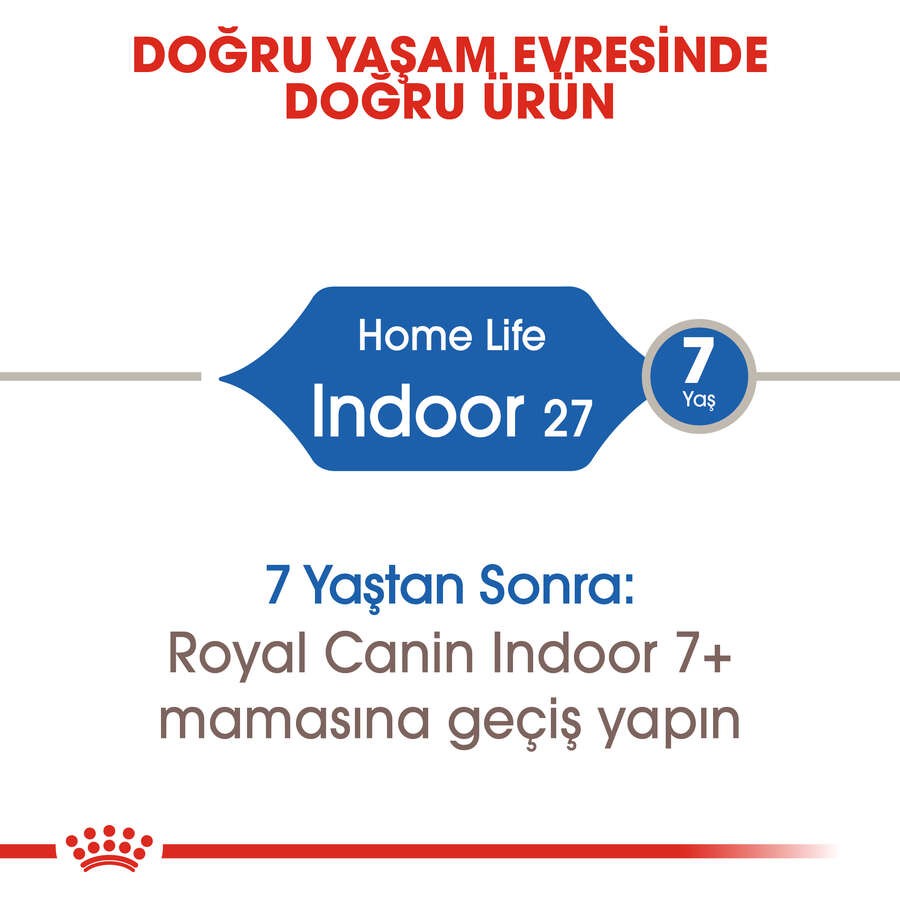 Royal Canin INDOOR27 Yetişkin Kedi Maması, 400 G