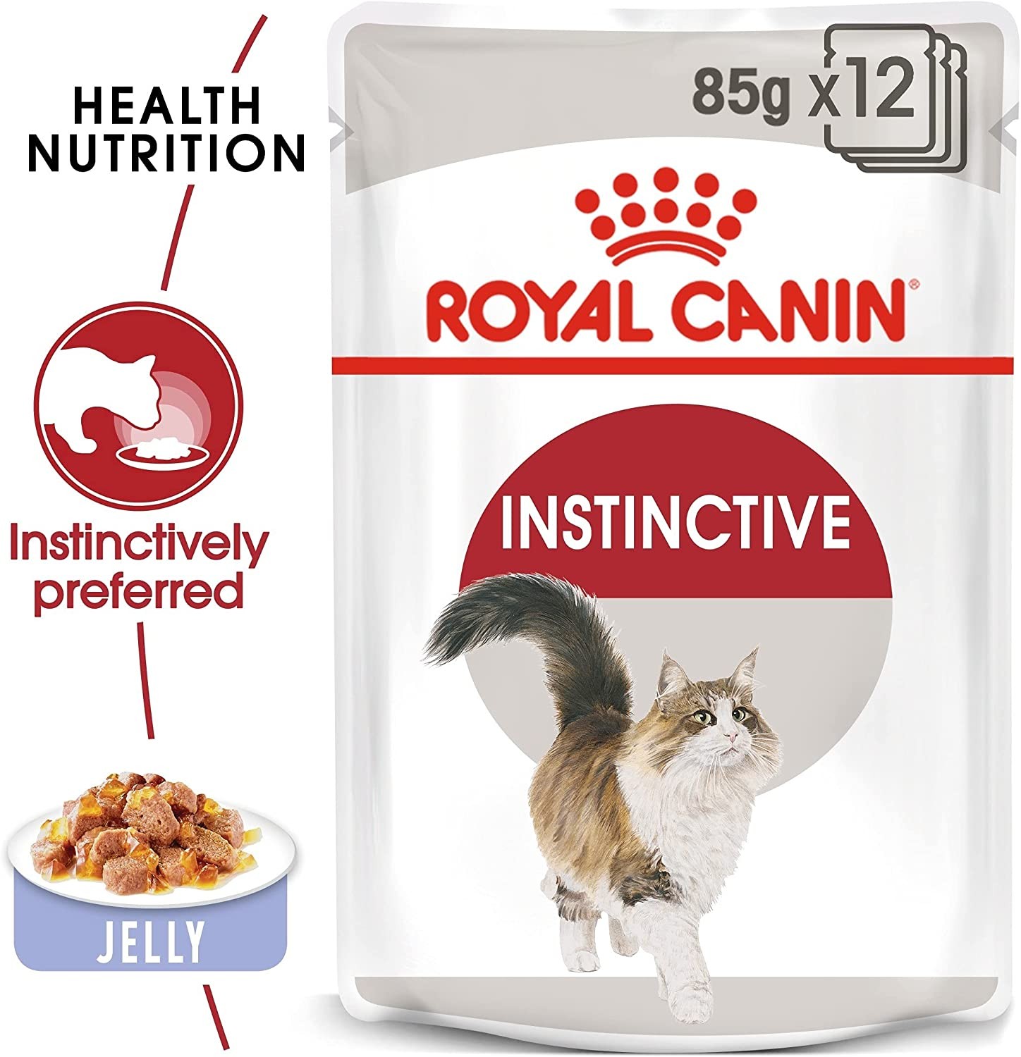 Royal Canin Instinctive Jelly Pouch Kedi Yaş Maması, 85 G x 12 Adet