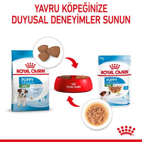 Royal Canin Mini Puppy Gravy Pouch Yavru Köpek Yaş Maması, 85 G x 12 Adet