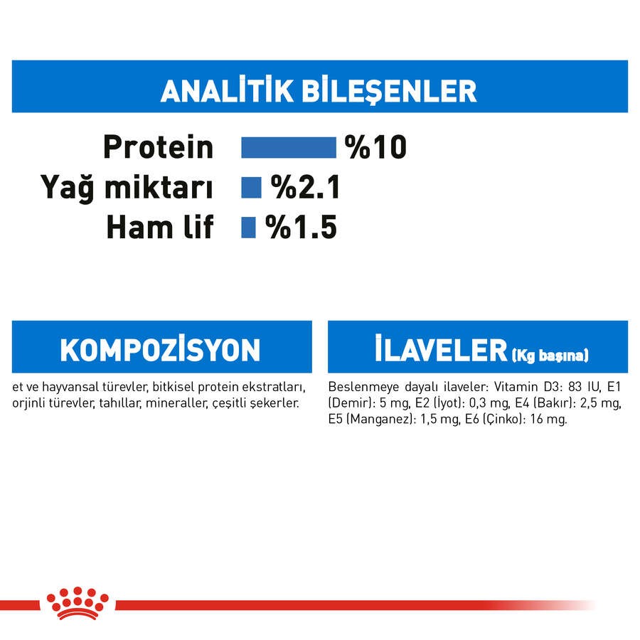 Royal Canin Ultra Light Pouch Kedi Yaş Maması, 85 G x 12 Adet