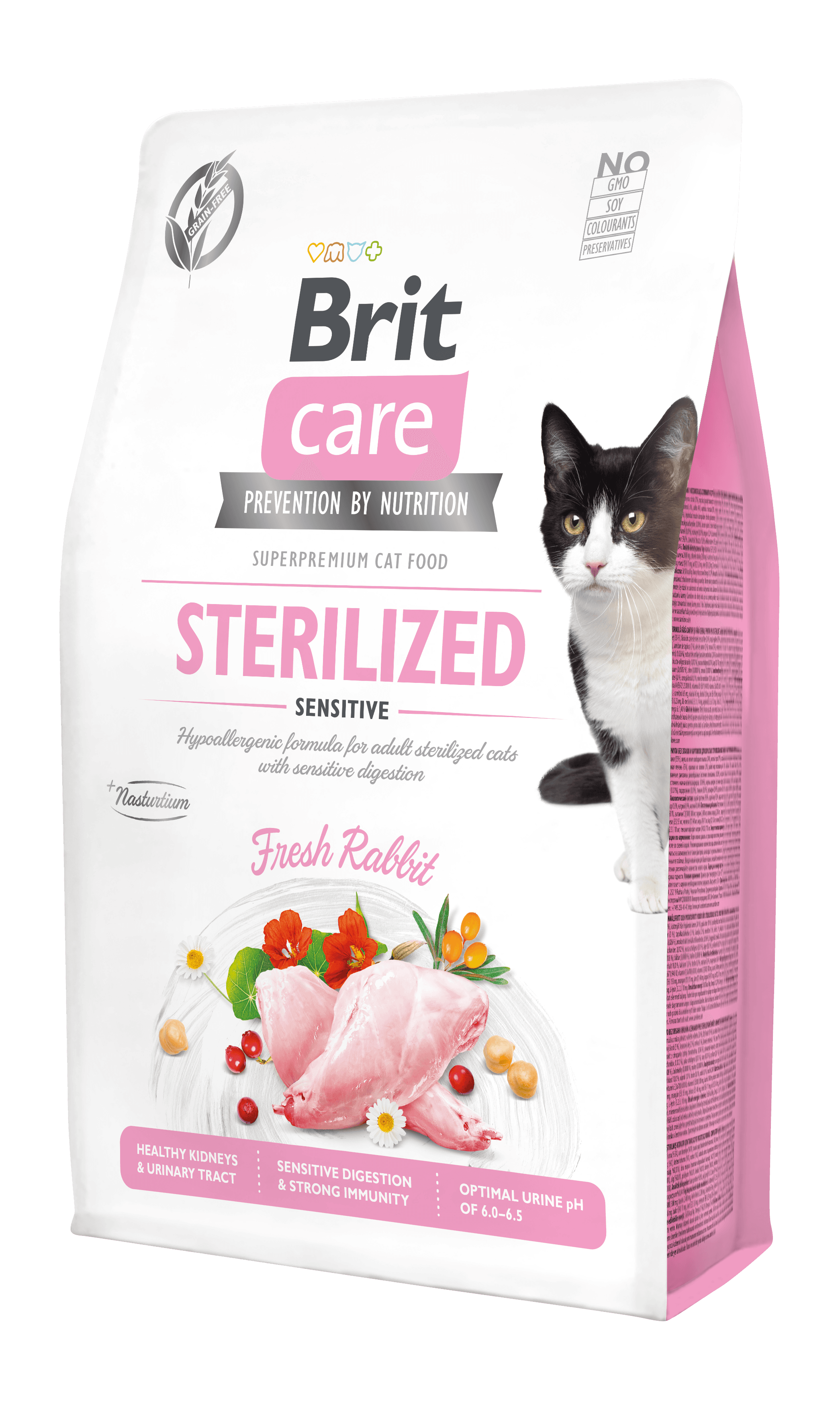 Brit Care Sensitive Kuru Kedi Maması, Tavşan Etli, Kısırlaştırılmış, Yetişkin, Tahılsız, 2 Kg