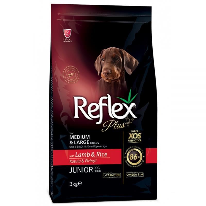 Reflex Plus Kuzulu Medium&Large Yavru Köpek Kuru Maması 3 Kg