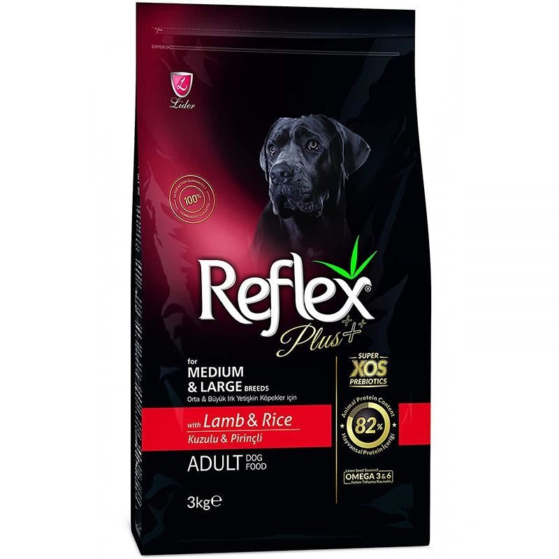 Reflex Plus Kuzulu Medium&Large Yetişkin Köpek Kuru Maması 3 Kg