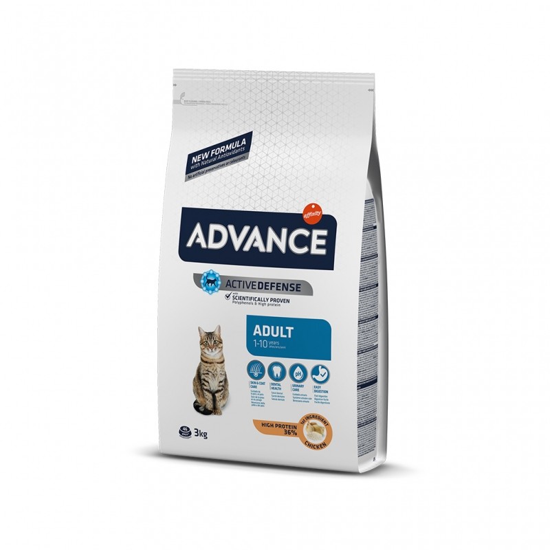 Advance Cat Adult Chicken & Rice, Tavuklu Yetişkin Kedi Maması 3 Kg