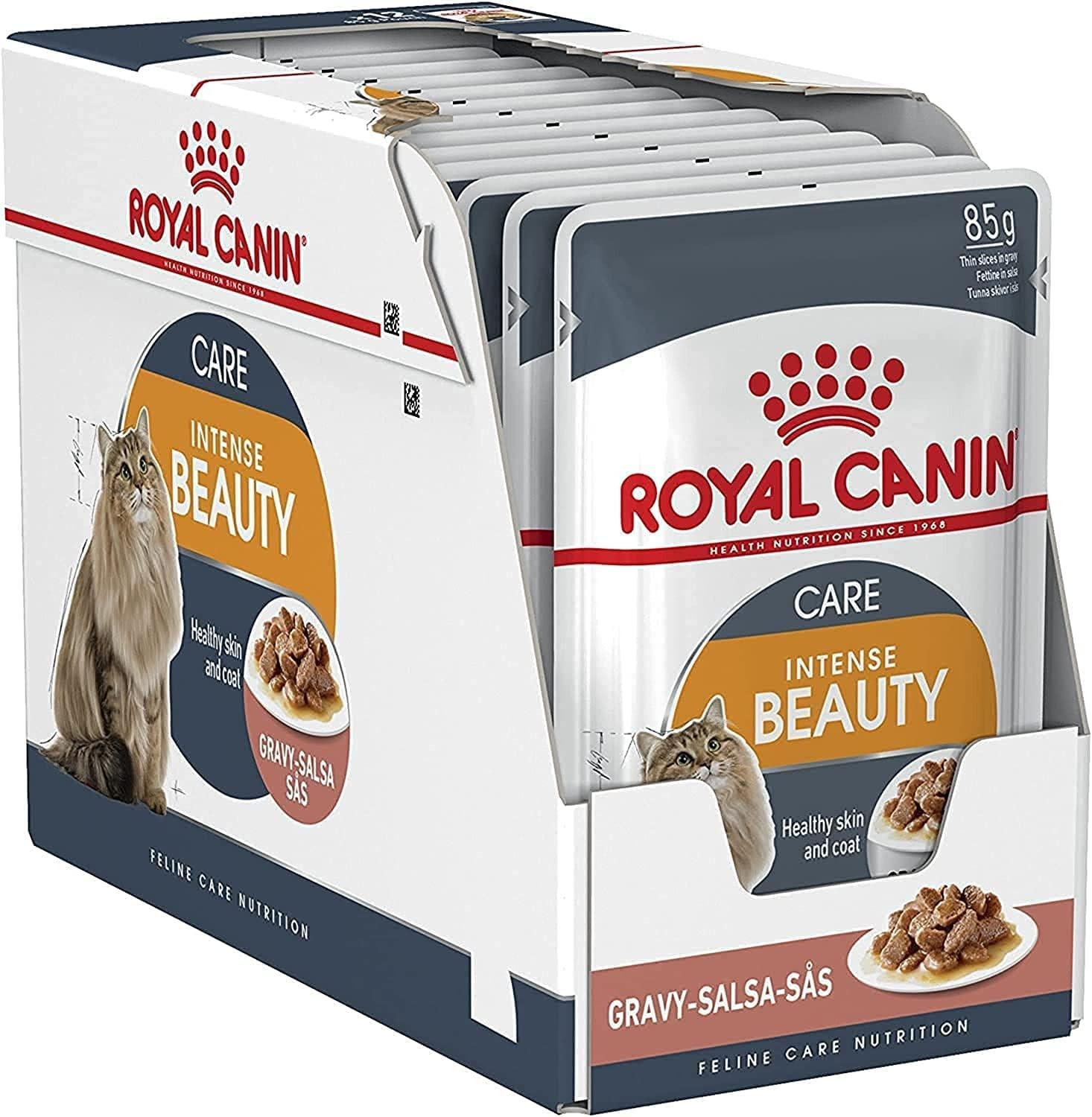 Royal Canin Intense Beauty Gravy Pouch Kedi Yaş Maması, 85 G x 12 Adet