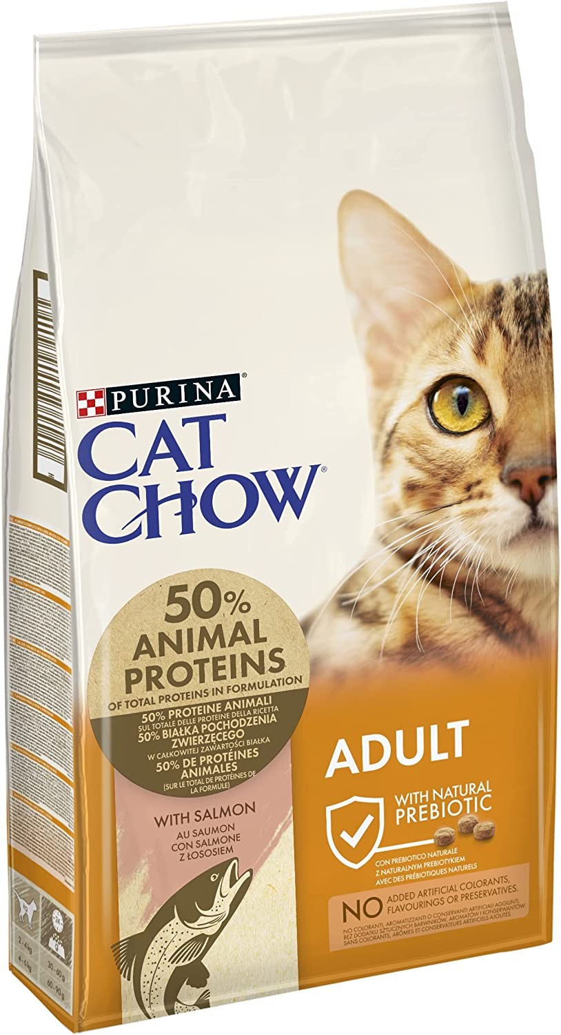 Purina Cat Chow Adult Salmon, Somonlu Yetişkin Kedi Kuru Maması 15 Kg