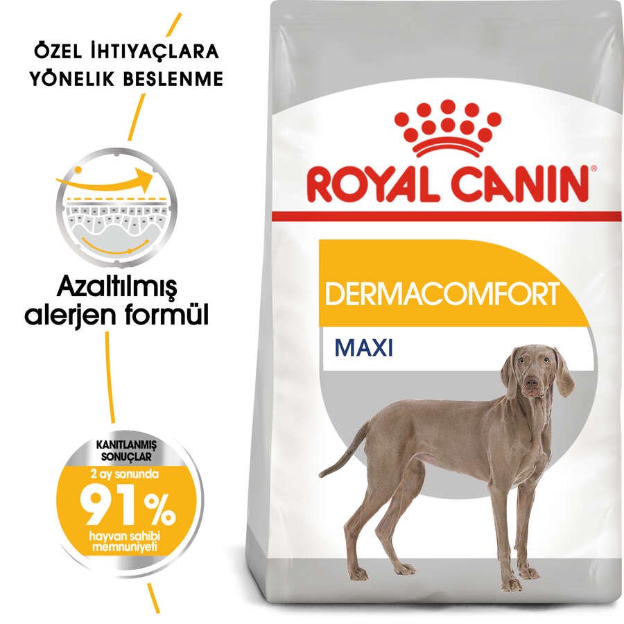 Royal Canin Maxi Dermacomfort Deri Sağlığı İçin Yetişkin Köpek Maması, 12 Kg