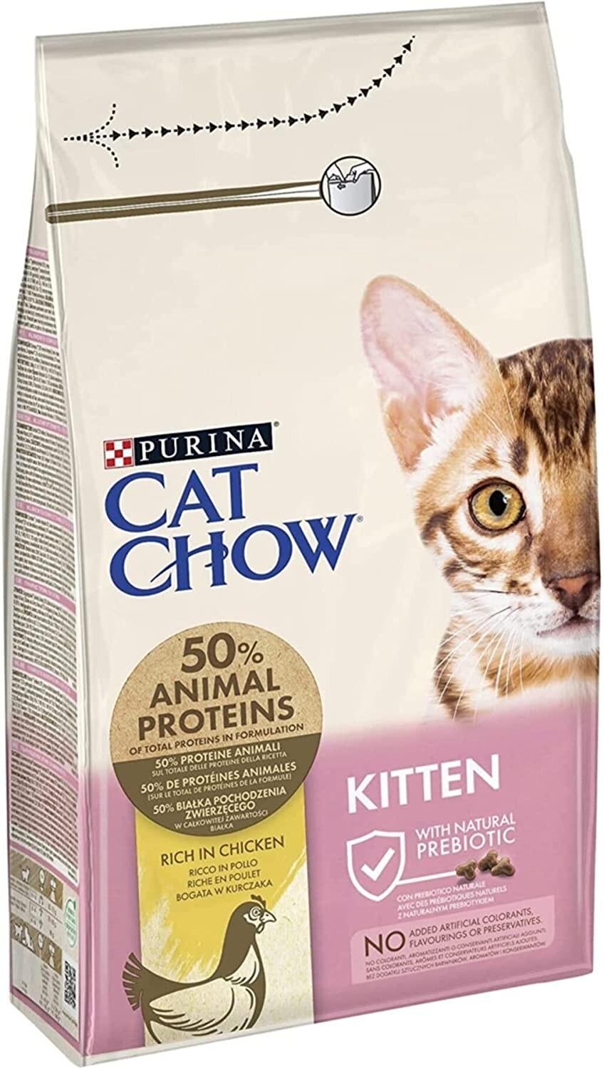 Purina Cat Chow Kitten Chicken, Tavuklu Yavru Kedi Kuru Maması 1,5 Kg