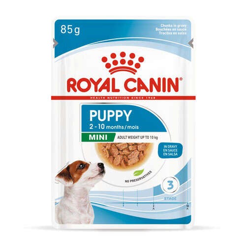 Royal Canin Mini Puppy Gravy Pouch Yavru Köpek Yaş Maması, 85 G x 12 Adet