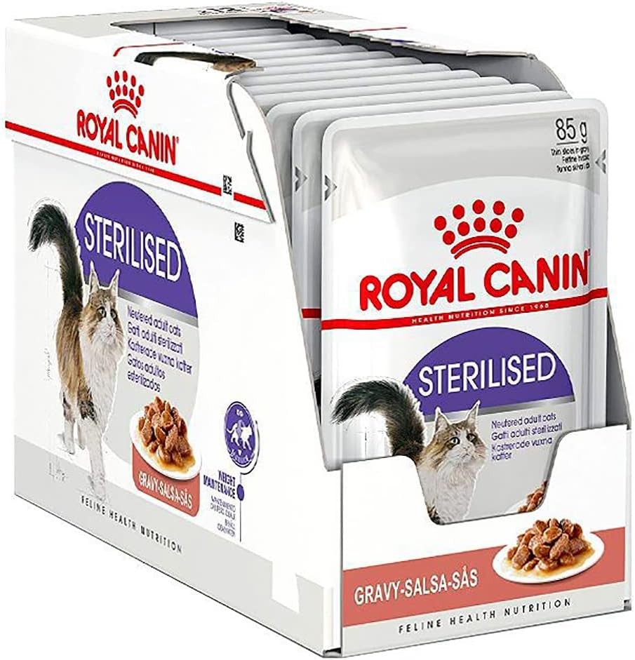 Royal Canin Sterilised Gravy Pouch Kısırlaştırılmış Kedi Yaş Maması, 85 G x 12 Adet