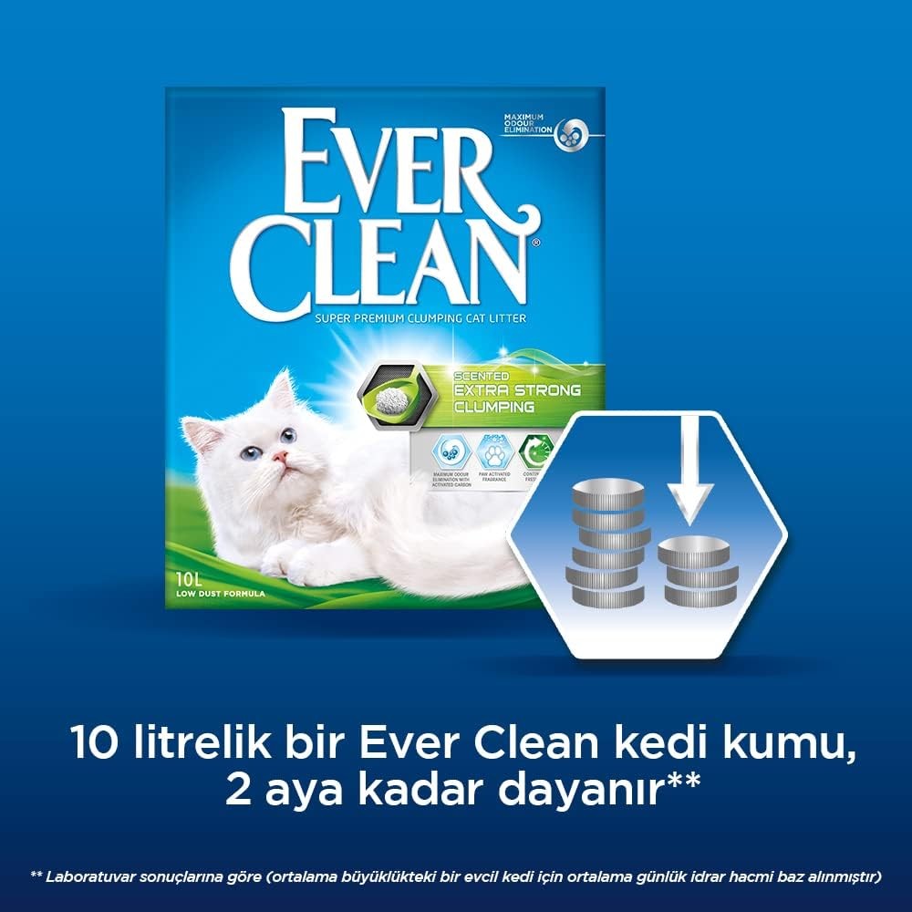 Ever Clean Extra Strong Clumping Esanslı Kedi Kumu 10 L