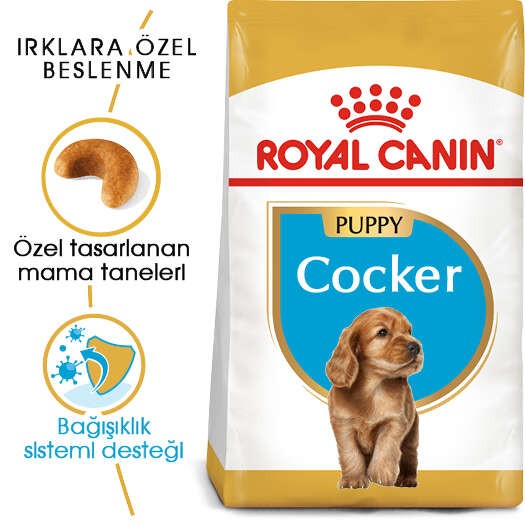Royal Canin Cocker Puppy Yavru Köpek Maması, 3 Kg