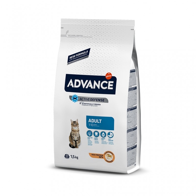 Advance Cat Adult Chicken & Rice, Tavuklu Yetişkin Kedi Maması 1,5 Kg