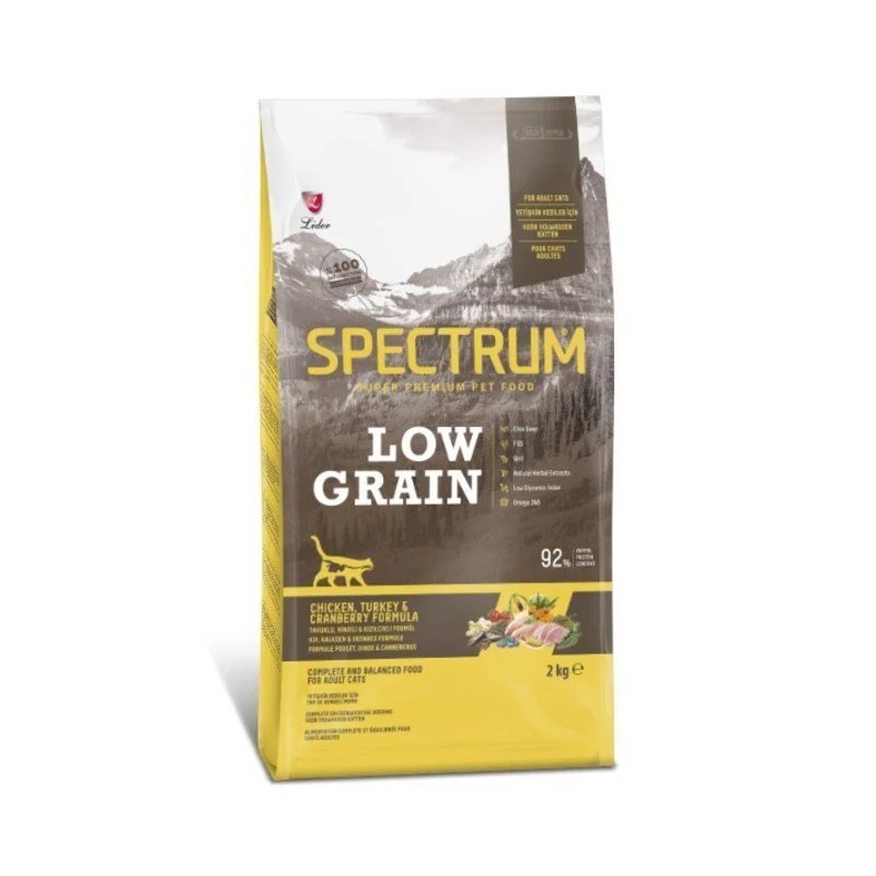 Spectrum Low Grain Tavuk&Hindili Yetişkin Kedi Kuru Maması 2 Kg