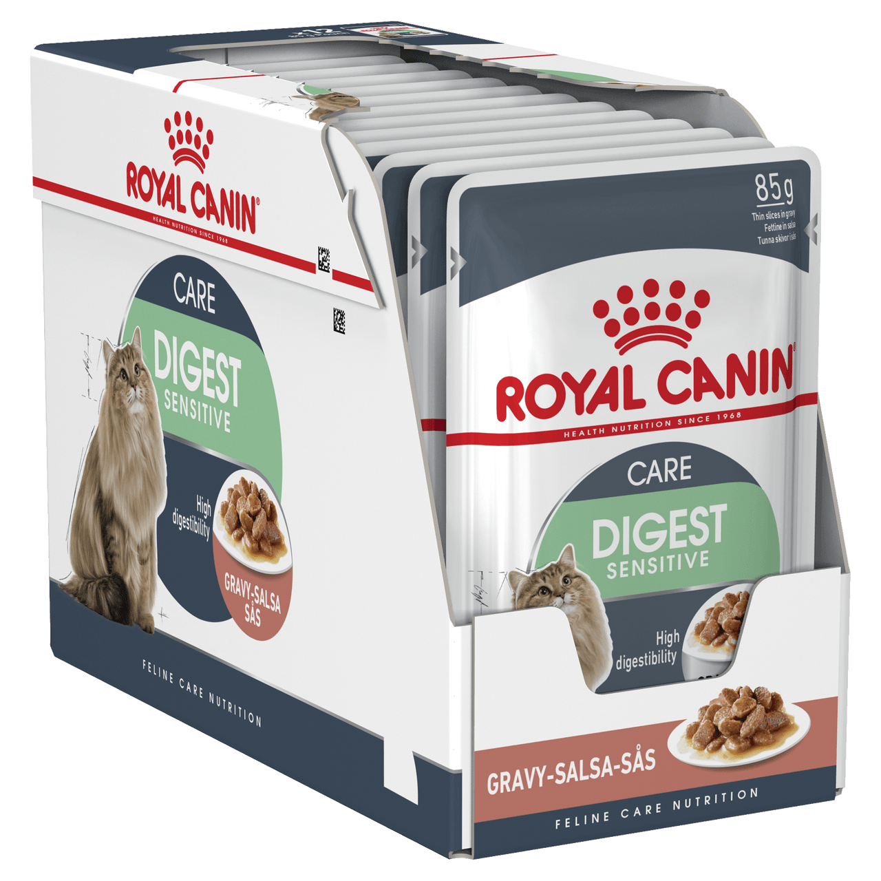 Royal Canin Digest Sensitive Gravy Pouch Kedi Yaş Maması, 85 G x 12 Adet