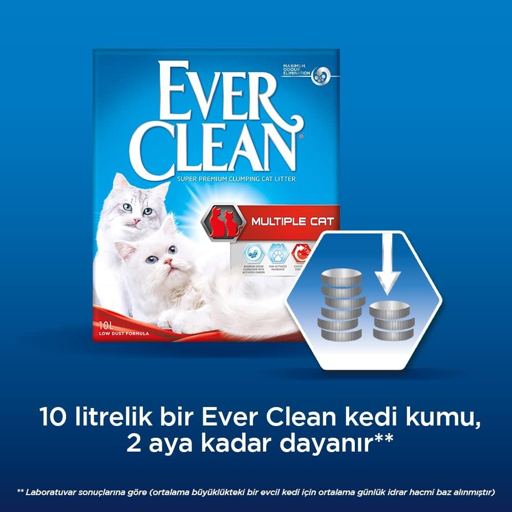 Ever Clean Multiple Cat Kedi Kumu 10 L 