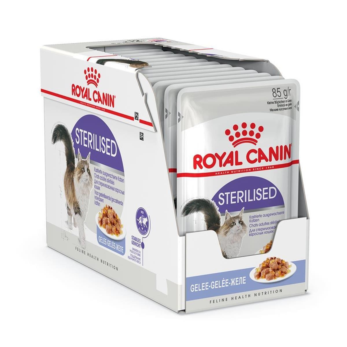 Royal Canin Sterilised Jelly Pouch Kısırlaştırılmış Kedi Yaş Maması, 85 G x 12 Adet