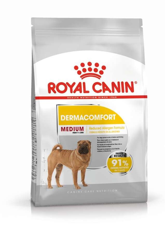 Royal Canin Medium Dermacomfort Deri Sağlığı İçin Yetişkin Köpek Maması, 12 Kg