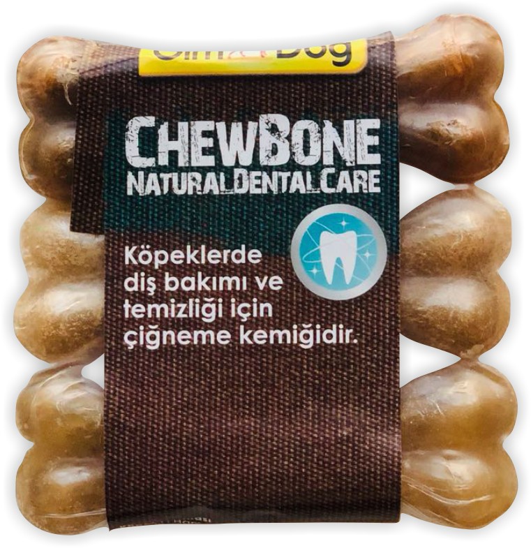 GimDog ChewBone Natural Dental Care Press Kemik 3x9 Cm