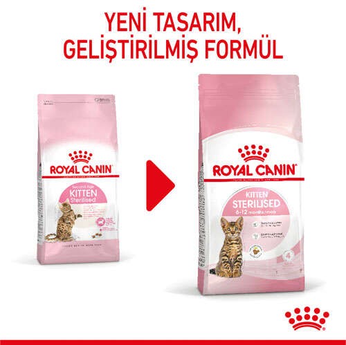 Royal Canin Kitten Sterilised Kısırlaştırılmış Yavru Kedi Maması, 2 Kg