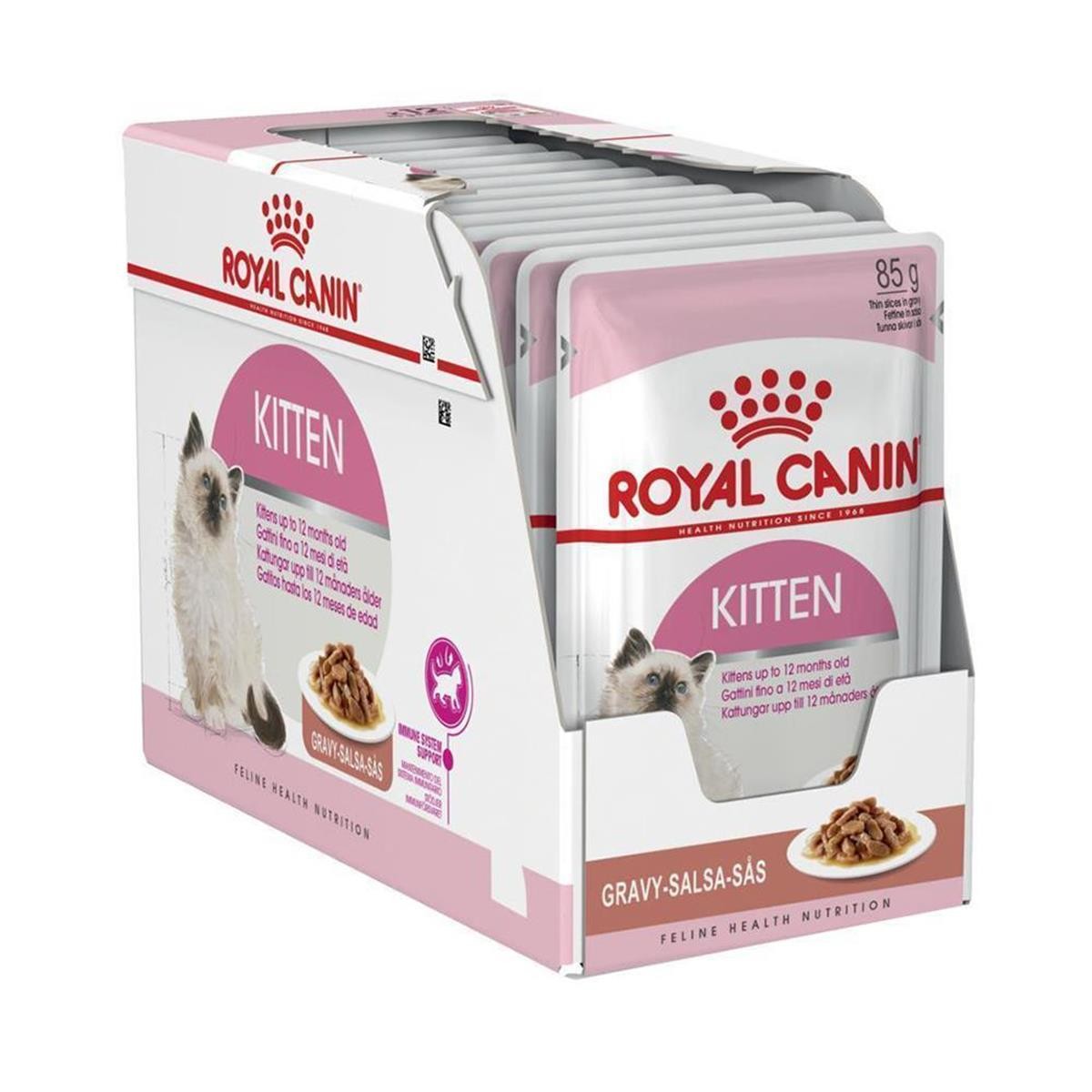 Royal Canin Kitten Gravy Pouch Yavru Kedi Yaş Maması, 85 G x 12 Adet