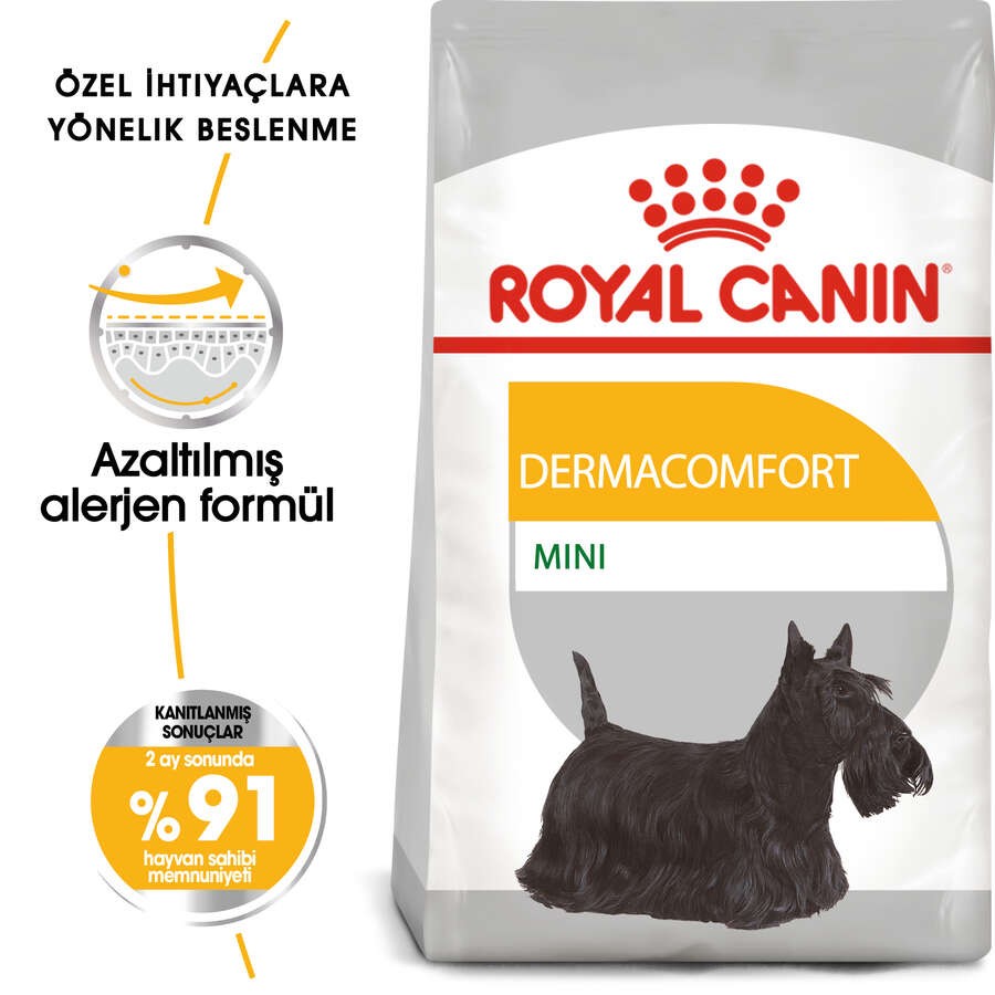 Royal Canin Mini Dermacomfort Deri Sağlığı İçin Yetişkin Köpek Maması, 3 Kg