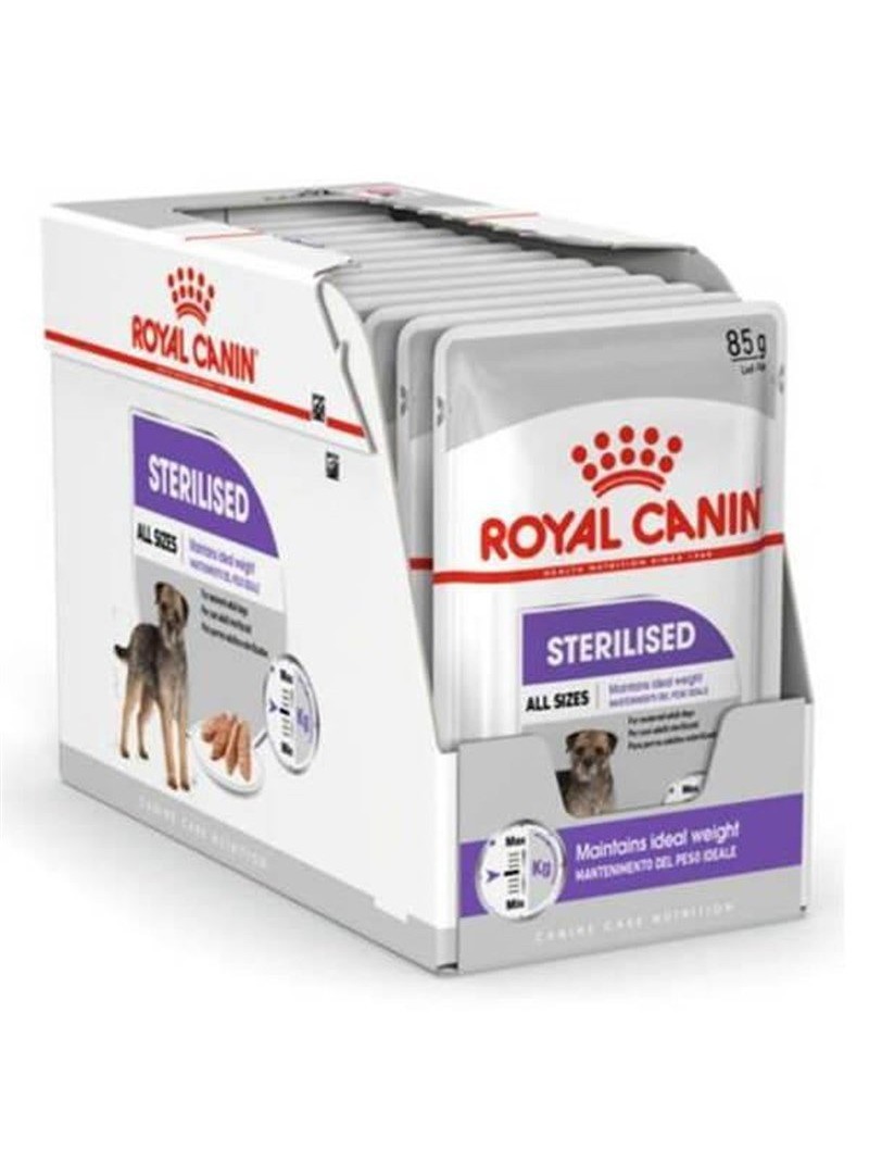 Royal Canin Sterilised Loaf Pouch Kısırlaştırılmış Köpek Yaş Maması, 85 G x 12 Adet