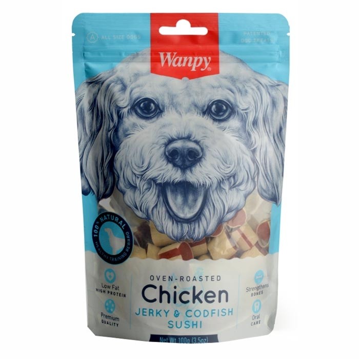 Wanpy Tavuklu&Morina Balıklı Köpek Ödülü 100 G