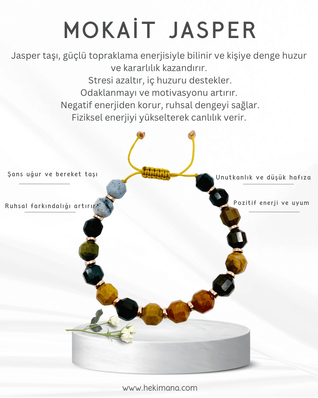 Mokait Jasper Bileklik