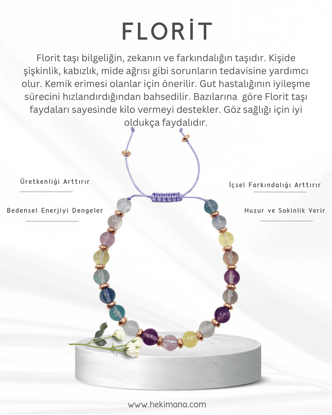 Florit Taşı Bileklik