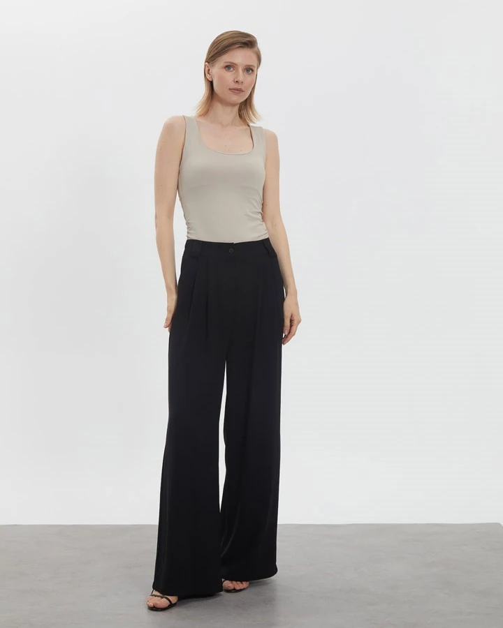 Palazzo Pants Navy Black