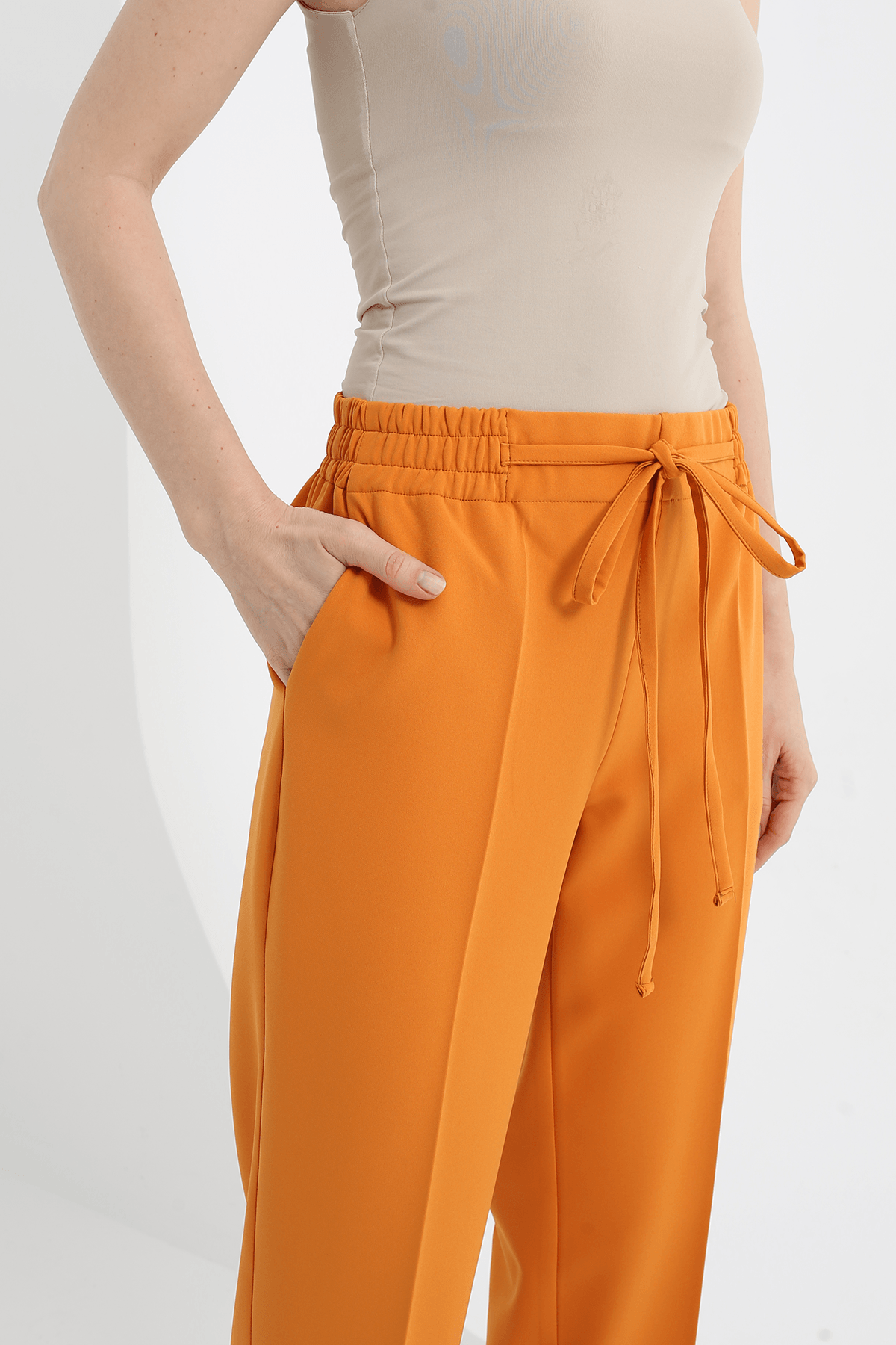 Relaxed Fit Pants Orange