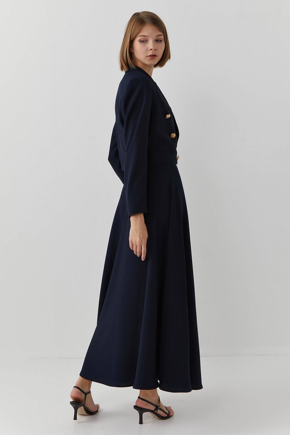 Skirt Suit Navy Blue